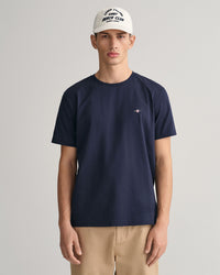 GANT : Regular Shield Short Sleeve T-Shirt - Evening Blue