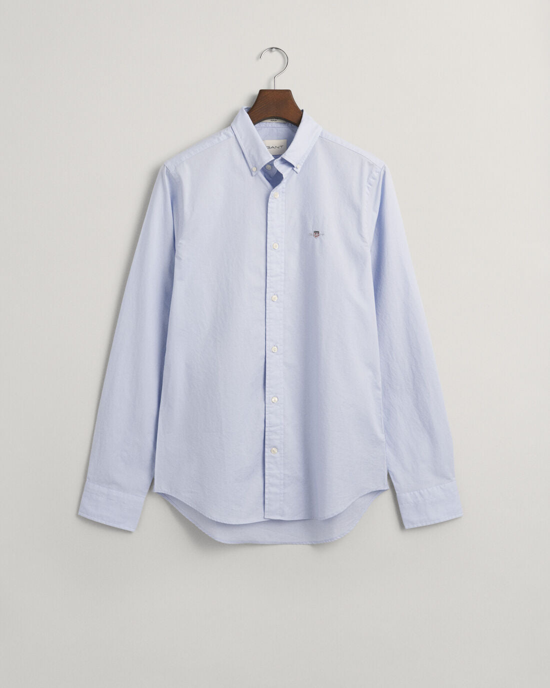 GANT : Slim Fit Poplin Shirt - Light Blue