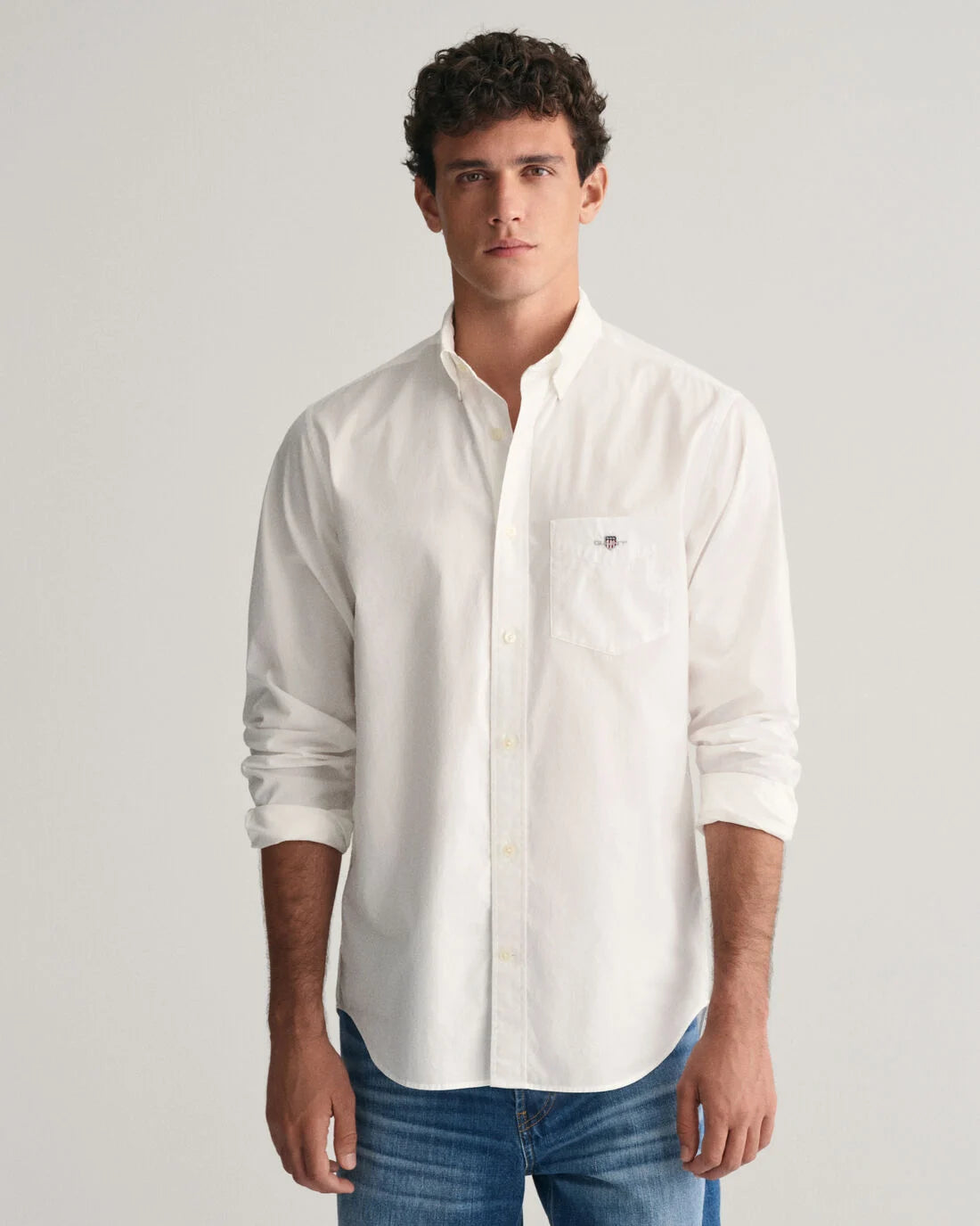 GANT Regular Fit Poplin Shirt - White