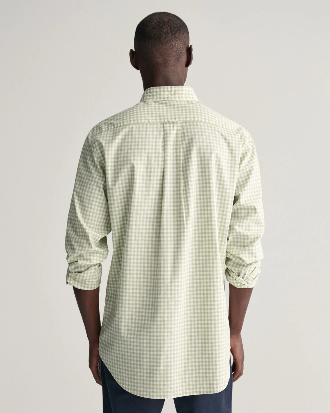 GANT : Regular Fit Gingham Poplin Shirt - Green