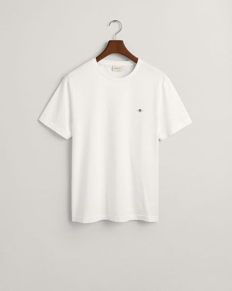 GANT : Regular Shield Short Sleeve T-Shirt - White