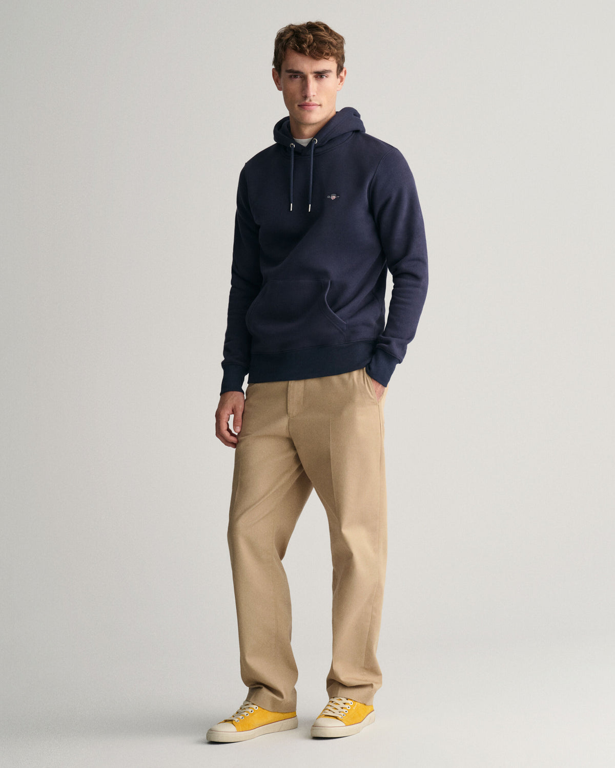 GANT Regular Shield Hoodie - Evening Blue