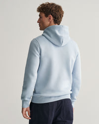 GANT Regular Shield Hoodie - Dove Blue