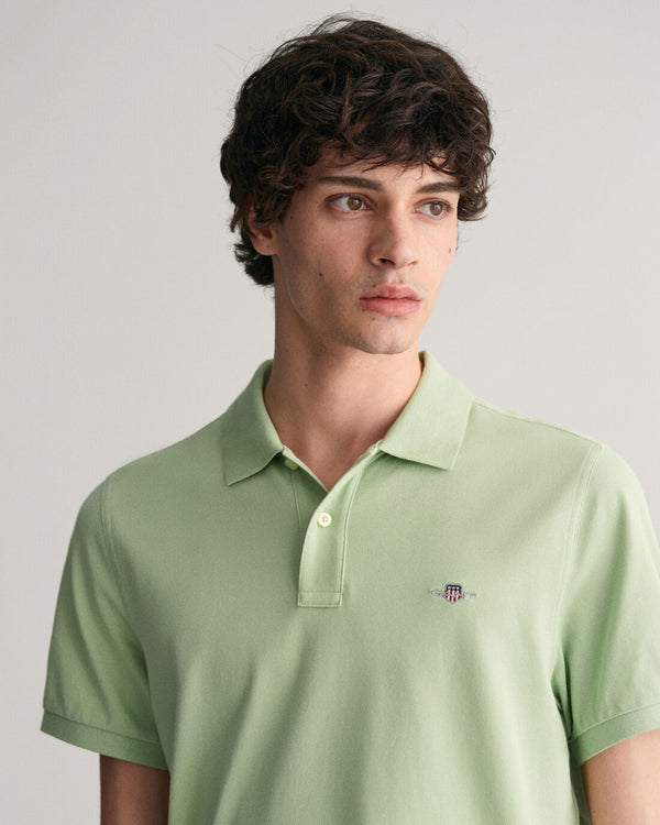 GANT : Shield Pique Polo - Green