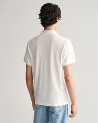 GANT : Shield Pique Polo - White