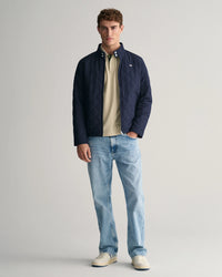 GANT : Quilted Windcheater - Evening Blue