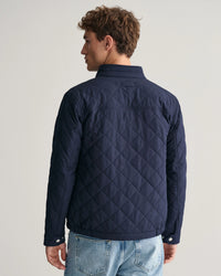 GANT : Quilted Windcheater - Evening Blue