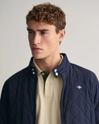 GANT : Quilted Windcheater - Evening Blue