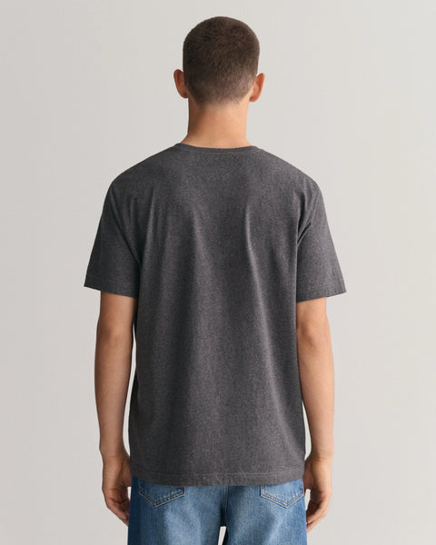 GANT : Regular Fit Shield T-Shirt - Grey