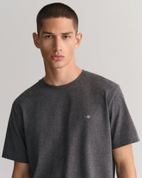 GANT : Regular Fit Shield T-Shirt - Grey