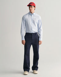 GANT : Slim Fit Poplin Shirt - Light Blue