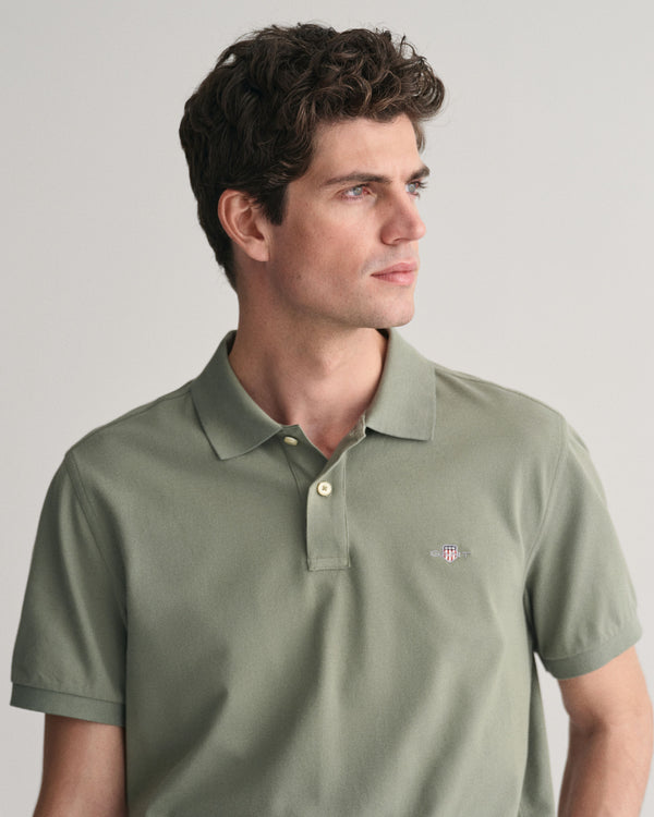 GANT : Shield Pique Polo - Dry Green