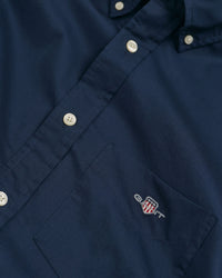 GANT Regular Fit Classic Poplin Shirt - Navy