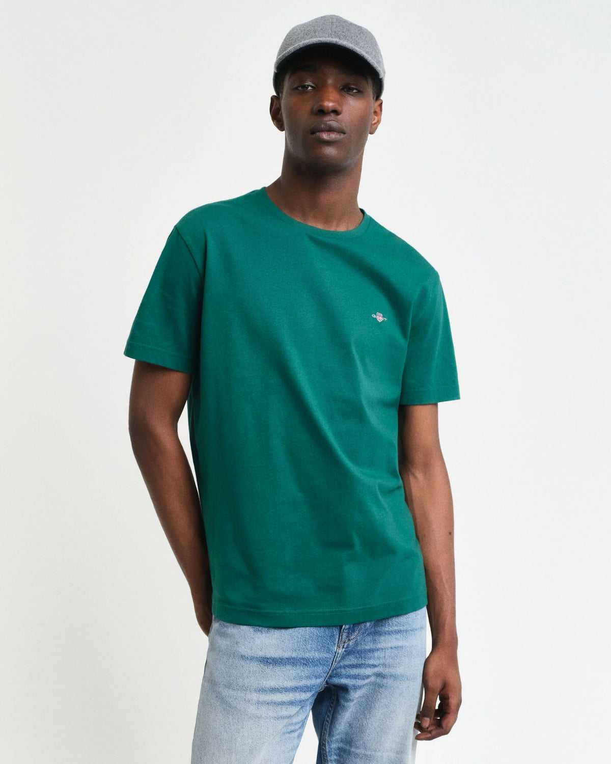 GANT : Regular Shield T-Shirt - Deep Forest Green