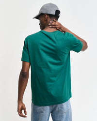 GANT : Regular Shield T-Shirt - Deep Forest Green