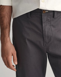 GANT : Regular Fit Twill Chinos - Grey