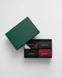 GANT 4-Pack Argyle Striped Solid - Gift Box - Black