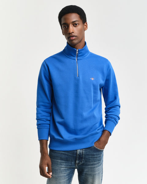 GANT Shield Half-Zip Sweatshirt - Blue