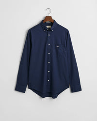 GANT Regular Fit Classic Poplin Shirt - Navy