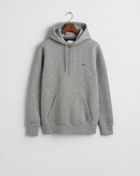 GANT Regular Shield Hoodie - Grey