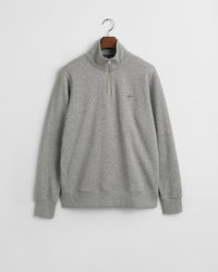 GANT Shield Half Zip Sweatshirt - Grey