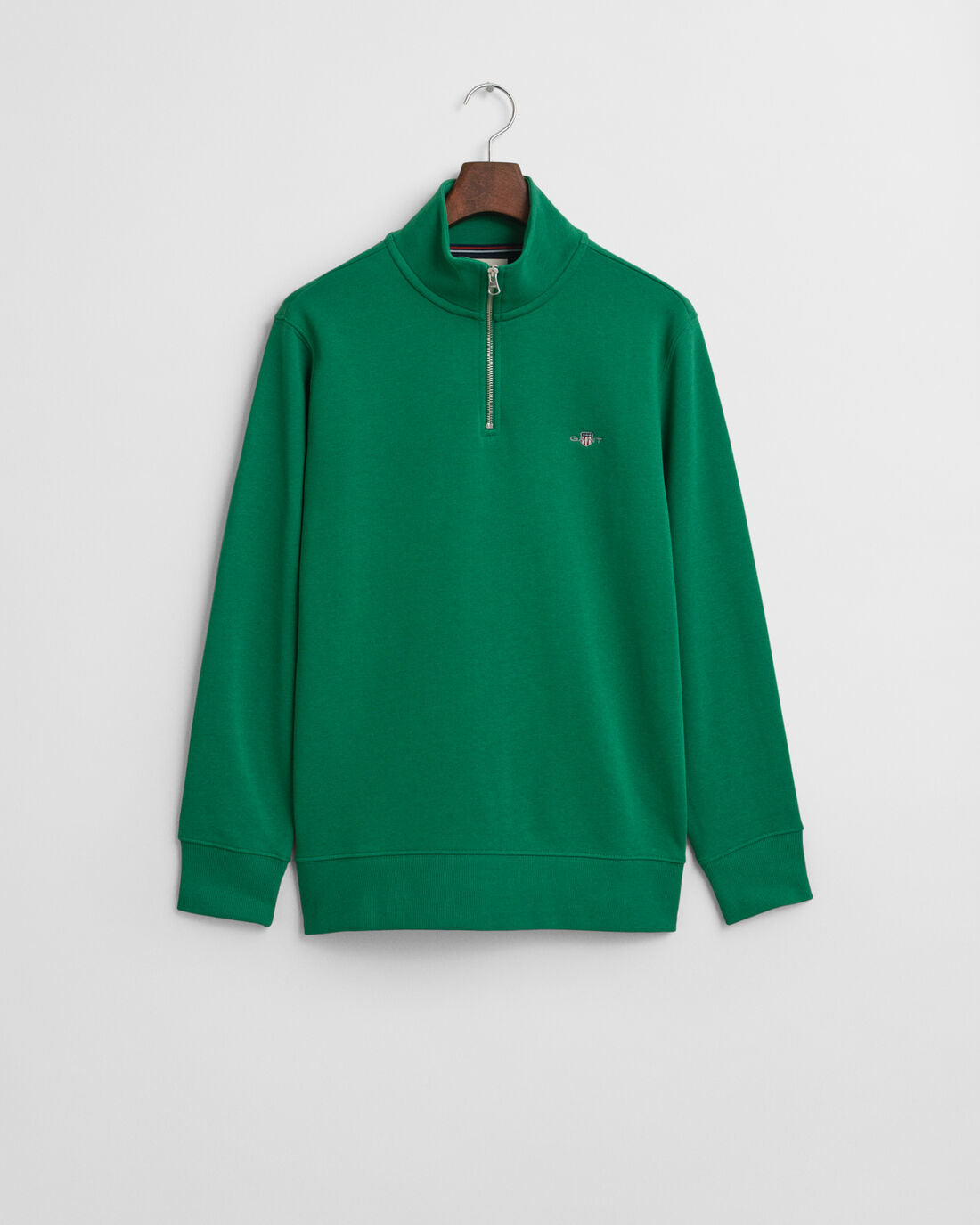 GANT Shield Half Zip Sweatshirt - Green