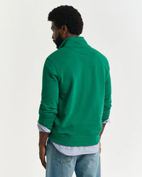 GANT Shield Half Zip Sweatshirt - Green