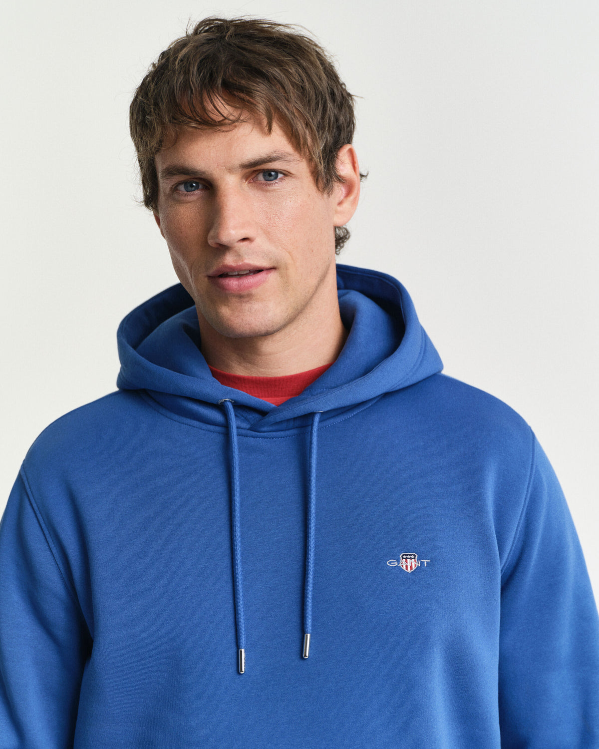 GANT Regular Shield Hoodie - Rich Blue