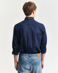 GANT Regular Fit Classic Poplin Shirt - Navy