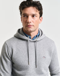 GANT Regular Shield Hoodie - Grey