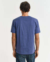 GANT Regular Fit Shield T-Shirt - Dusty Navy