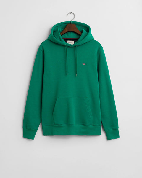 GANT Regular Shield Hoodie - Deep Green