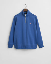 GANT Shield Half Zip Sweatshirt - Blue