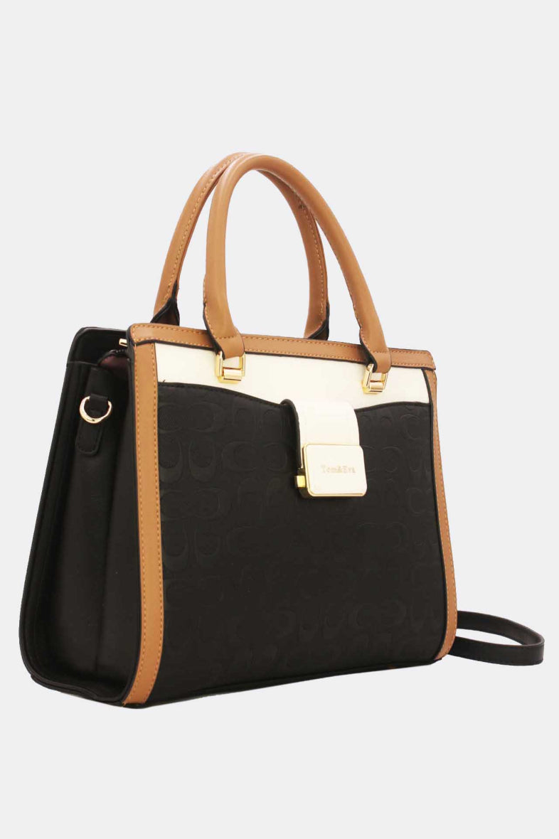 COPE CLOTHING : Vintage Monogram Handbag - Black