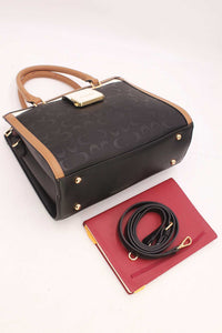 COPE CLOTHING : Vintage Monogram Handbag - Black