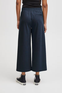 ICHI : IHKate Wide Trousers - Navy