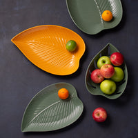 MASON CASH : In The Forest Medium Leaf Platter