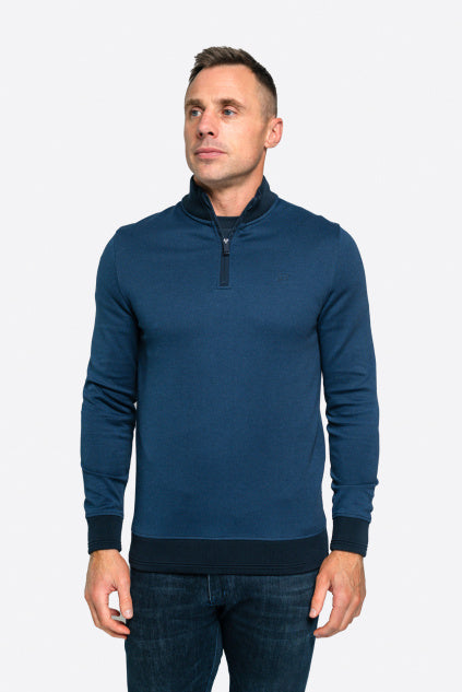 XV KINGS by Tommy Bowe Utah 1/4 Zip Jumper- Navy