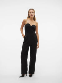 VERO MODA : Bandeau Jumpsuit - Black