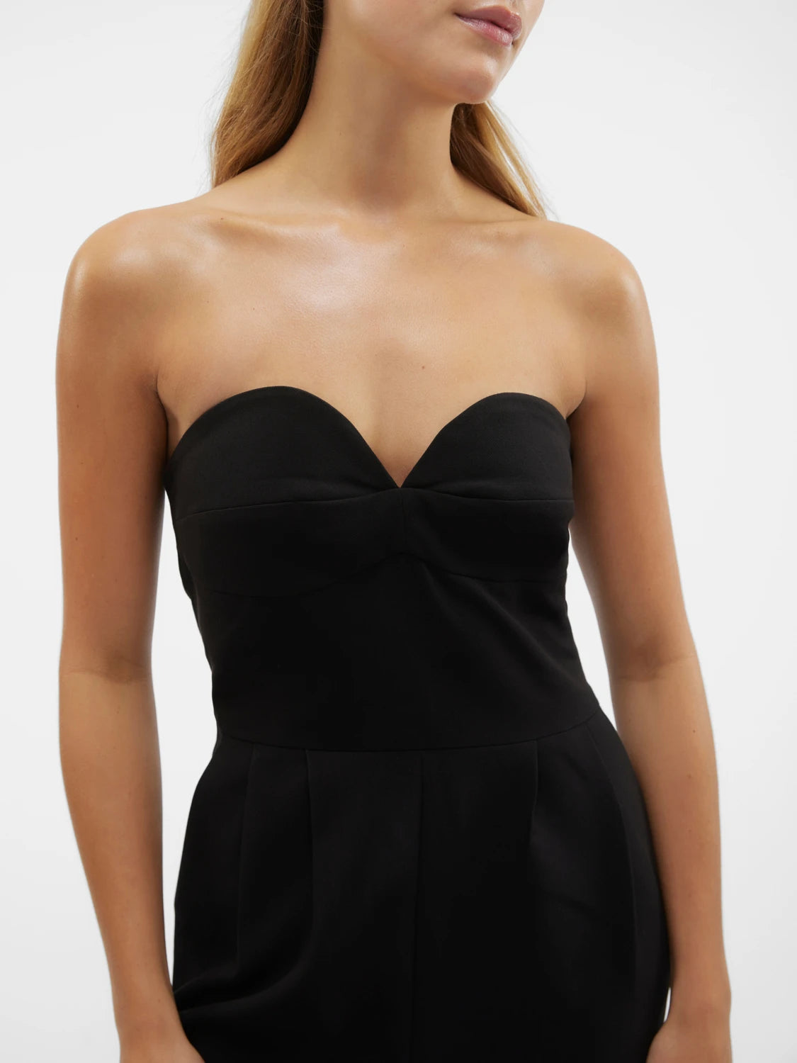 VERO MODA : Bandeau Jumpsuit - Black