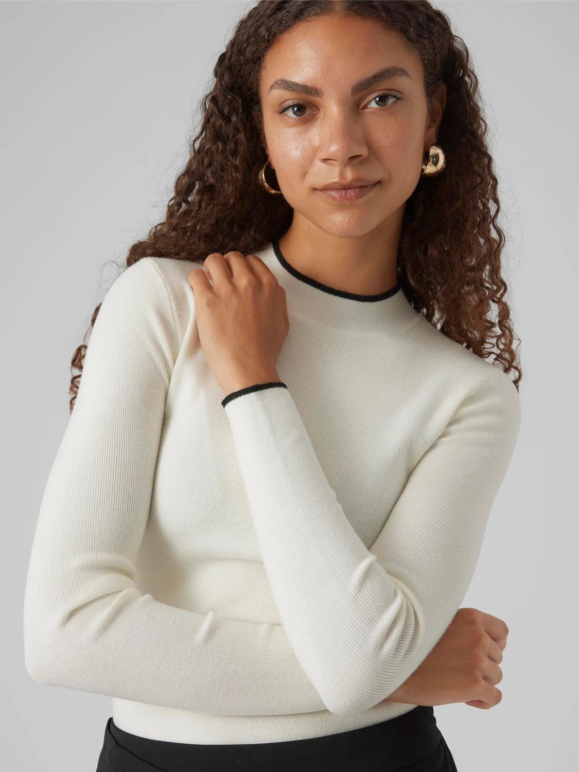 VERO MODA : Knitted Pullover - Birch