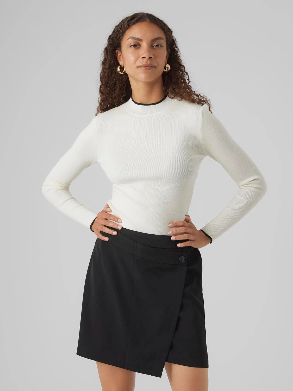 VERO MODA : Knitted Pullover - Birch