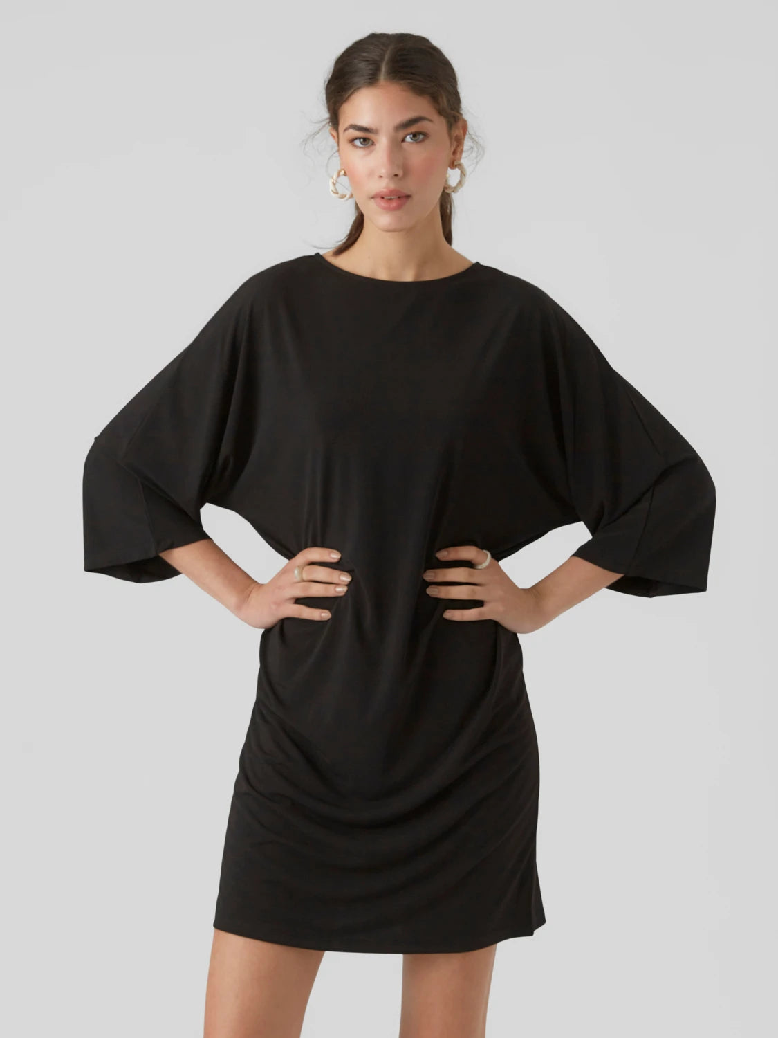 VERO MODA : Bat Sleeve Dress - Black