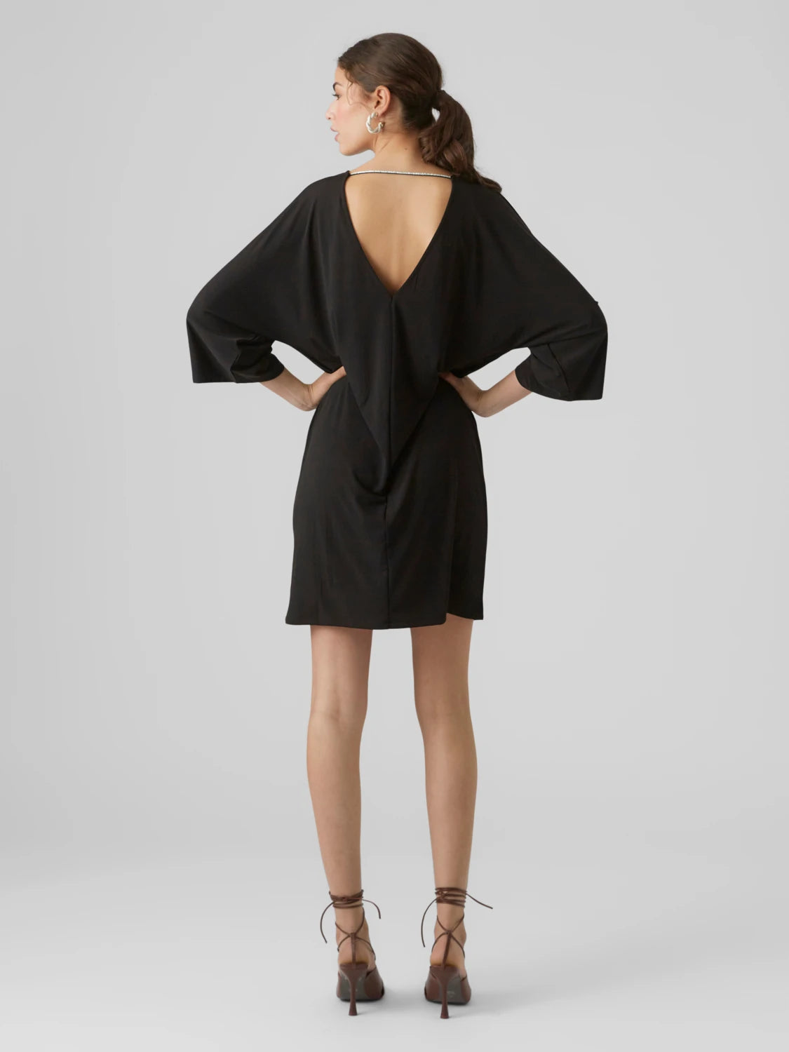 VERO MODA : Bat Sleeve Dress - Black