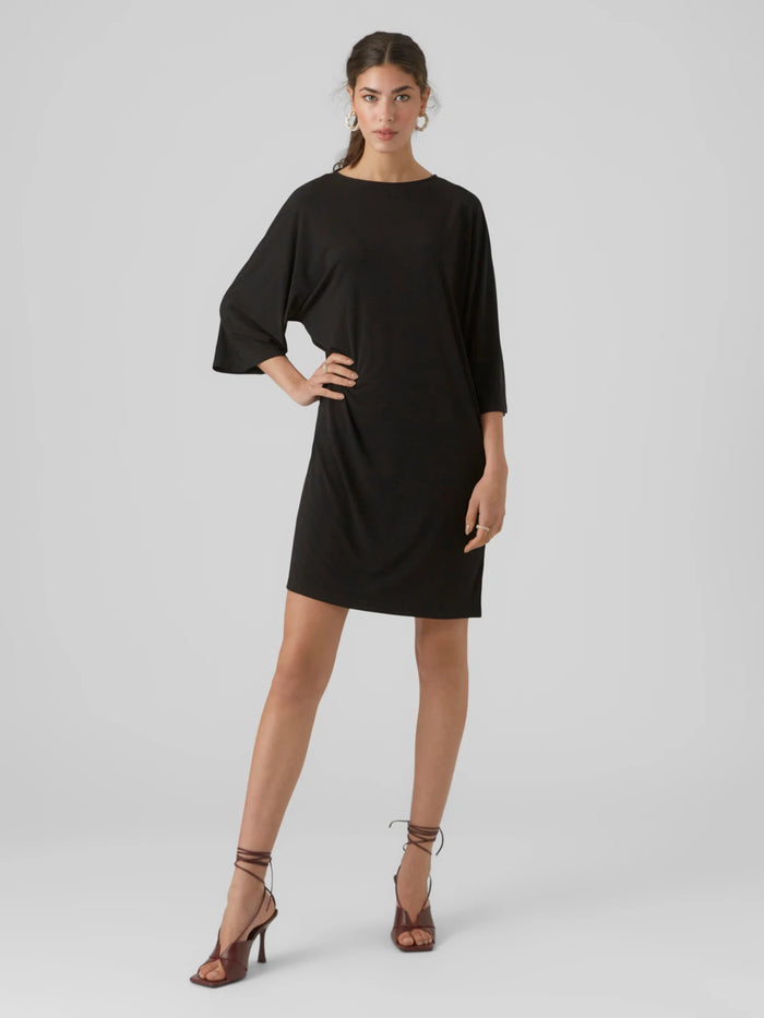 VERO MODA : Bat Sleeve Dress - Black