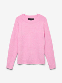 VERO MODA Doffy Round Neck Knitted Pullover - Pink