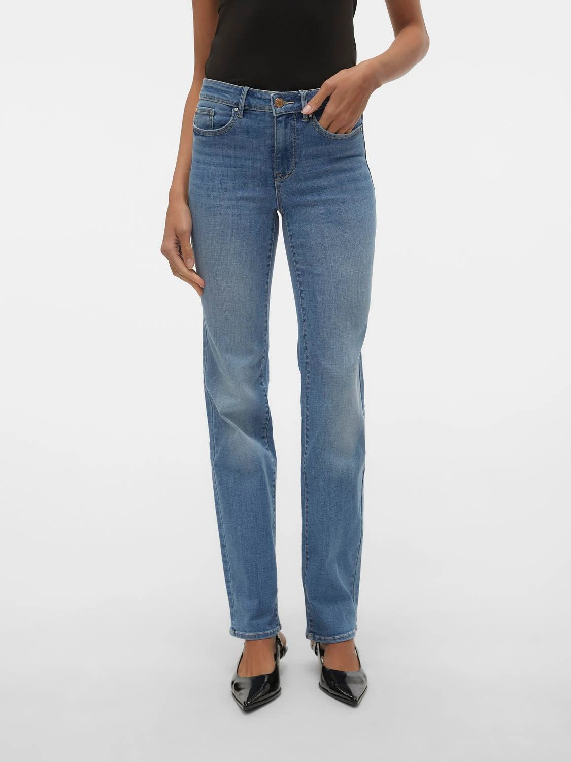 VERO MODA : Flash Straight Jeans