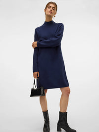 VERO MODA : High Neck Knitted Dress