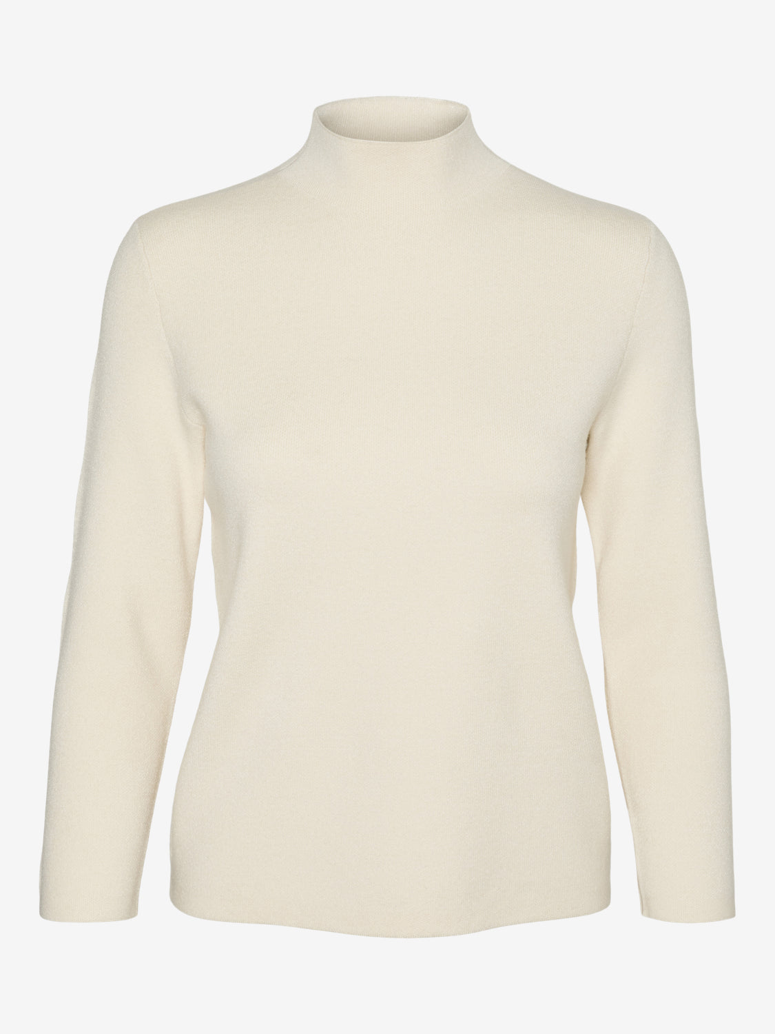 VERO MODA Gold High Neck 3/4 Sleeve Jumper - Birch