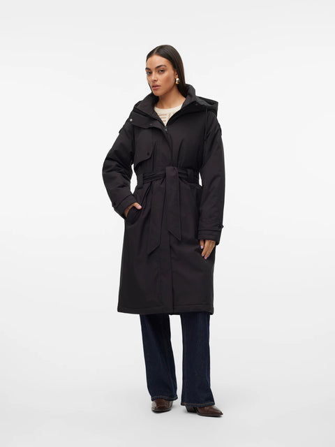 VERO MODA Jane Long Coat - Black